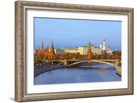 Kremlin on Sunset - Autumn in Moscow Russia-Nik_Sorokin-Framed Photographic Print