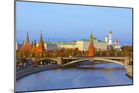 Kremlin on Sunset - Autumn in Moscow Russia-Nik_Sorokin-Mounted Photographic Print