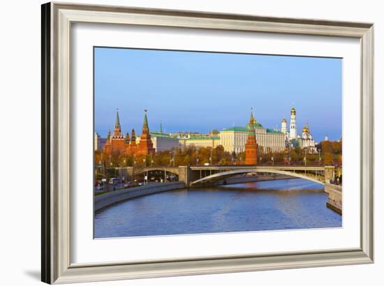 Kremlin on Sunset - Autumn in Moscow Russia-Nik_Sorokin-Framed Photographic Print