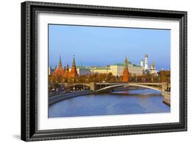 Kremlin on Sunset - Autumn in Moscow Russia-Nik_Sorokin-Framed Photographic Print