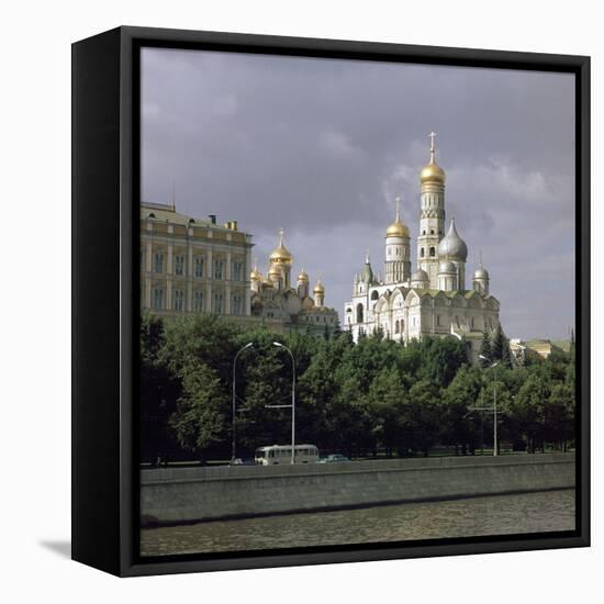 Kremlin Seen across the Moskva River-CM Dixon-Framed Stretched Canvas