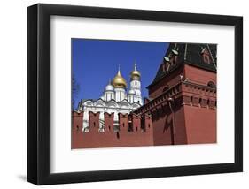 Kremlin Wall and Grand Kremlin Palace, Moscow, Russia-null-Framed Art Print