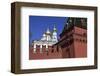 Kremlin Wall and Grand Kremlin Palace, Moscow, Russia-null-Framed Art Print