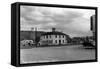 Kremmling, Colorado - Town Square-Lantern Press-Framed Stretched Canvas