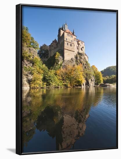 Kriebstein Castle and Zschopau River, Germany-Michael DeFreitas-Framed Photographic Print