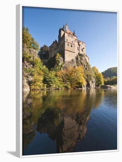 Kriebstein Castle and Zschopau River, Germany-Michael DeFreitas-Framed Photographic Print