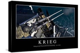 Krieg: Motivationsposter Mit Inspirierendem Zitat-null-Stretched Canvas