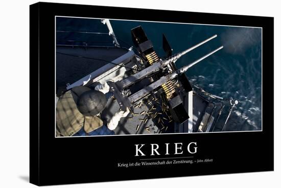 Krieg: Motivationsposter Mit Inspirierendem Zitat-null-Stretched Canvas