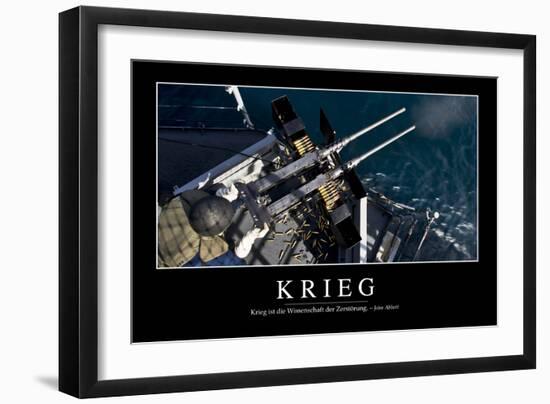 Krieg: Motivationsposter Mit Inspirierendem Zitat-null-Framed Photographic Print