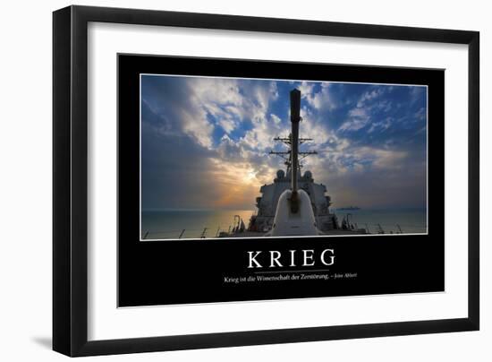 Krieg: Motivationsposter Mit Inspirierendem Zitat-null-Framed Photographic Print