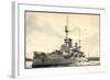 Kriegsschiff Brussels Im Hafen-null-Framed Giclee Print