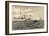 Kriegsschiff Deutschland Sms Berlin, Kaiser Friedr-null-Framed Giclee Print