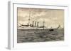 Kriegsschiff Deutschland Sms Berlin, Kaiser Friedr-null-Framed Giclee Print