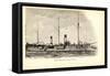 Kriegsschiff Frankreich, Surcouf Im Hafen-null-Framed Stretched Canvas