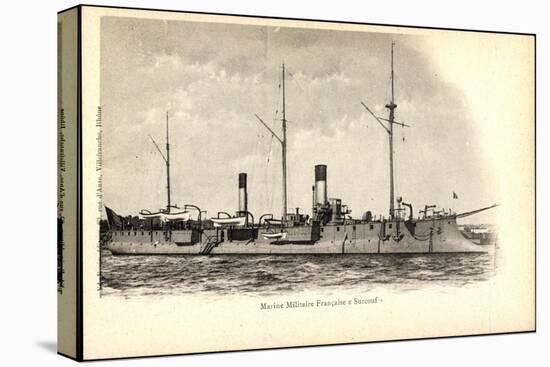 Kriegsschiff Frankreich, Surcouf Im Hafen-null-Stretched Canvas