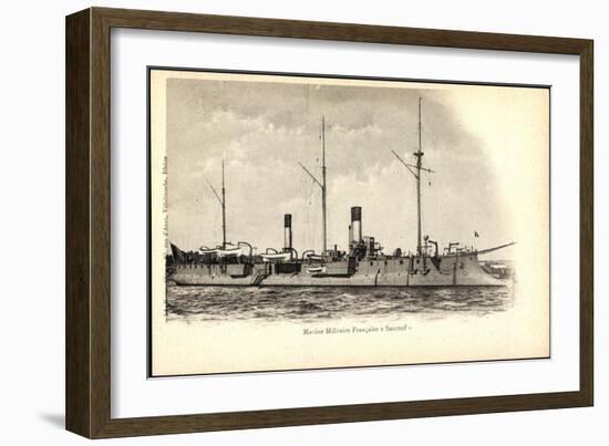 Kriegsschiff Frankreich, Surcouf Im Hafen-null-Framed Giclee Print