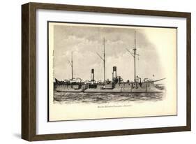 Kriegsschiff Frankreich, Surcouf Im Hafen-null-Framed Giclee Print