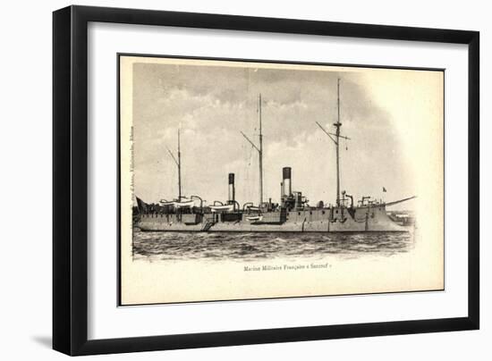 Kriegsschiff Frankreich, Surcouf Im Hafen-null-Framed Giclee Print