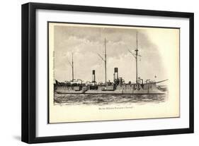 Kriegsschiff Frankreich, Surcouf Im Hafen-null-Framed Giclee Print