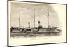 Kriegsschiff Frankreich, Surcouf Im Hafen-null-Mounted Giclee Print