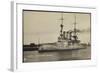 Kriegsschiff S. M. Linienschiff Preußen Im Hafen-null-Framed Giclee Print