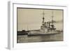 Kriegsschiff S. M. Linienschiff Preußen Im Hafen-null-Framed Giclee Print