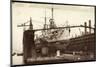 Kriegsschiff S. M. S. König Albert Im Dock-null-Mounted Giclee Print