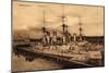 Kriegsschiff Wilhelmshaven, Hafenszene-null-Mounted Giclee Print