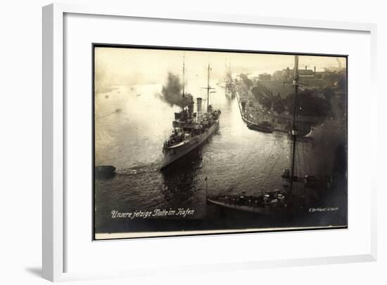 Kriegsschiffe Deutschland, Flotte Im Hafen-null-Framed Giclee Print