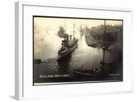 Kriegsschiffe Deutschland, Flotte Im Hafen-null-Framed Giclee Print