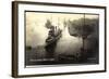 Kriegsschiffe Deutschland, Flotte Im Hafen-null-Framed Giclee Print