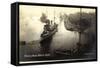 Kriegsschiffe Deutschland, Flotte Im Hafen-null-Framed Stretched Canvas