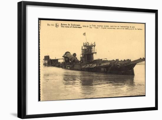 Kriegsschiffe, Englisches Torpedo Schiff-null-Framed Giclee Print