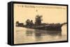 Kriegsschiffe, Englisches Torpedo Schiff-null-Framed Stretched Canvas