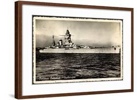 Kriegsschiffe Frankreich,Croiseur Cuirassé Dunkerque-null-Framed Giclee Print