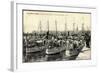 Kriegsschiffe Im Hafen Von Saint Malo-null-Framed Giclee Print