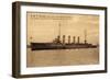 Kriegsschiffe, S.M.S. Rostock Auf See-null-Framed Giclee Print