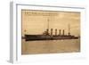 Kriegsschiffe, S.M.S. Rostock Auf See-null-Framed Giclee Print