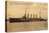 Kriegsschiffe, S.M.S. Rostock Auf See-null-Stretched Canvas