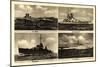 Kriegsschiffe, U Boot, Zerstörer, Schnellboot-null-Mounted Giclee Print