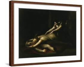 Kriemhild Throws Herself on Siegfried's Corpse-Henry Fuseli-Framed Giclee Print