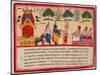 Krishna and Balarama Arrive in the Forest-null-Mounted Art Print