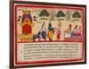 Krishna and Balarama Arrive in the Forest-null-Framed Art Print