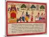 Krishna and Balarama Arrive in the Forest-null-Mounted Art Print