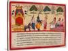 Krishna and Balarama Arrive in the Forest-null-Stretched Canvas