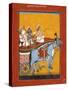 Krishna and Balarama Being Driven by Akrura to Mathura-null-Stretched Canvas