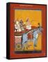 Krishna and Balarama Being Driven by Akrura to Mathura-null-Framed Stretched Canvas
