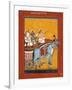 Krishna and Balarama Being Driven by Akrura to Mathura-null-Framed Art Print