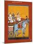 Krishna and Balarama Being Driven by Akrura to Mathura-null-Mounted Art Print