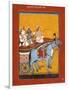 Krishna and Balarama Being Driven by Akrura to Mathura-null-Framed Art Print